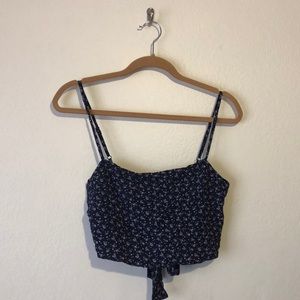 Brandy Melville floral crop top